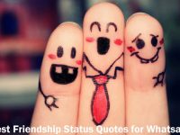 Best Ever Friendship Whatsapp Status Quotes in English Language