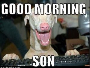 Funny Good Morning Son Meme photos