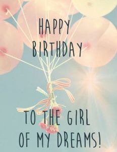 Cute birthday wishes for girlfriend