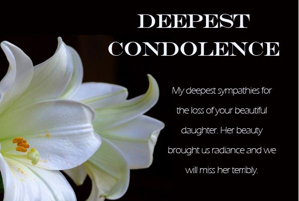 Condolence Note Examples